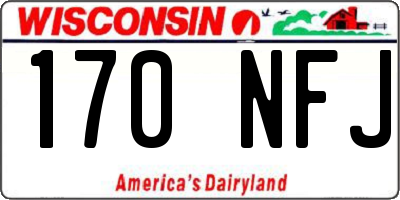 WI license plate 170NFJ