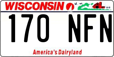 WI license plate 170NFN