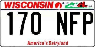 WI license plate 170NFP