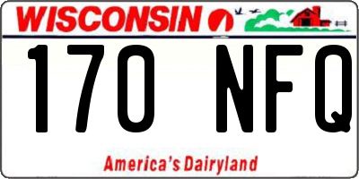 WI license plate 170NFQ