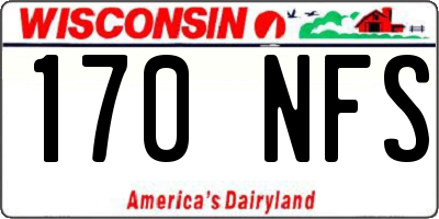 WI license plate 170NFS