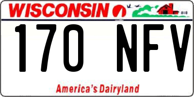 WI license plate 170NFV