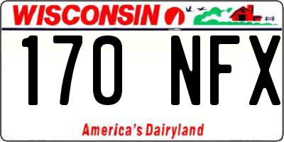 WI license plate 170NFX