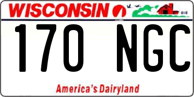 WI license plate 170NGC