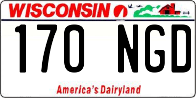 WI license plate 170NGD