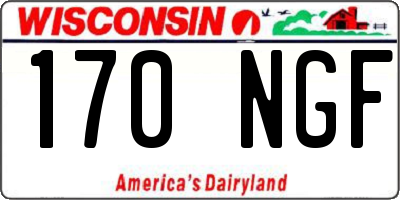 WI license plate 170NGF