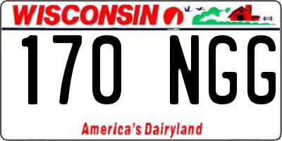 WI license plate 170NGG