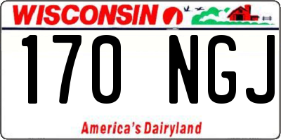 WI license plate 170NGJ