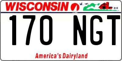 WI license plate 170NGT