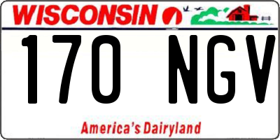 WI license plate 170NGV