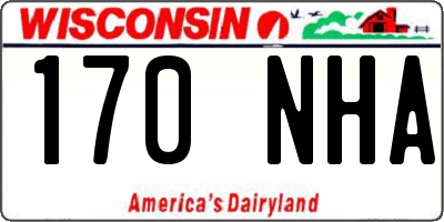 WI license plate 170NHA