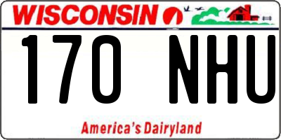 WI license plate 170NHU