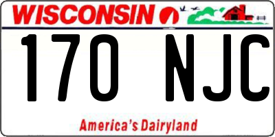 WI license plate 170NJC