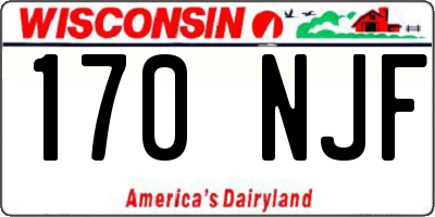 WI license plate 170NJF
