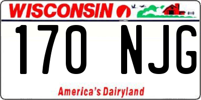 WI license plate 170NJG
