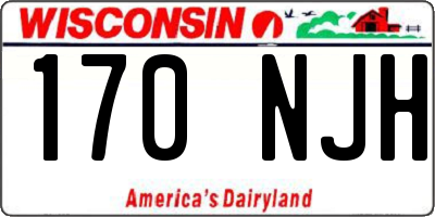 WI license plate 170NJH