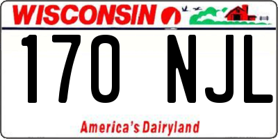 WI license plate 170NJL