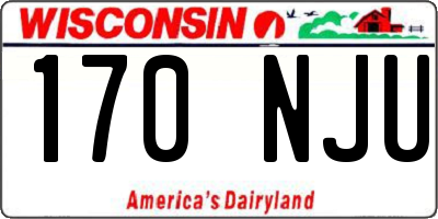 WI license plate 170NJU