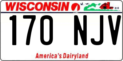 WI license plate 170NJV