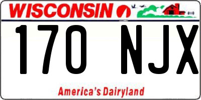 WI license plate 170NJX