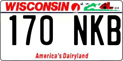 WI license plate 170NKB