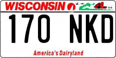 WI license plate 170NKD