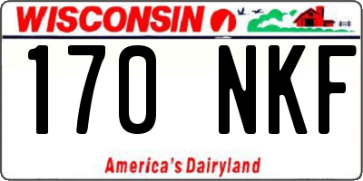 WI license plate 170NKF