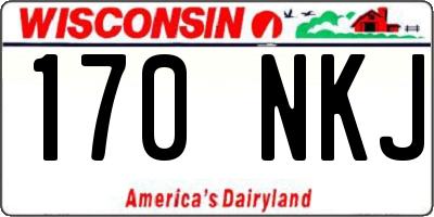 WI license plate 170NKJ