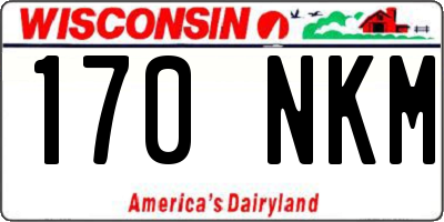 WI license plate 170NKM