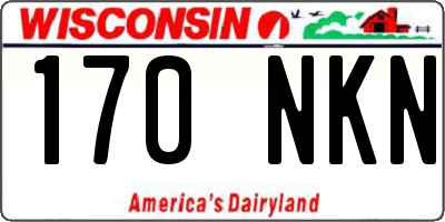 WI license plate 170NKN