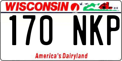 WI license plate 170NKP