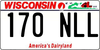 WI license plate 170NLL
