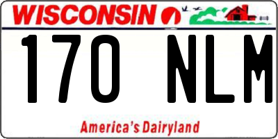 WI license plate 170NLM