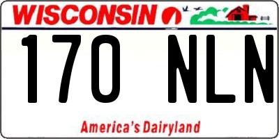 WI license plate 170NLN