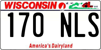 WI license plate 170NLS