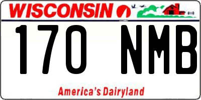 WI license plate 170NMB
