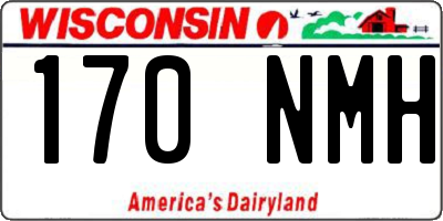 WI license plate 170NMH