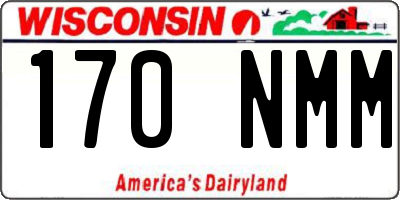 WI license plate 170NMM