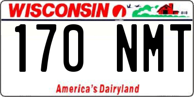 WI license plate 170NMT
