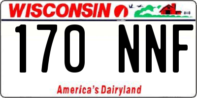 WI license plate 170NNF
