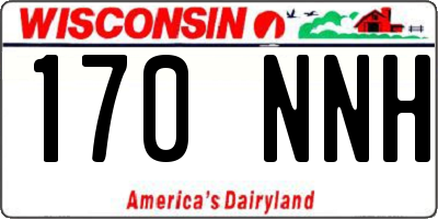 WI license plate 170NNH