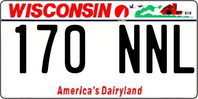 WI license plate 170NNL