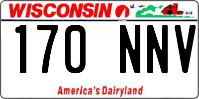 WI license plate 170NNV
