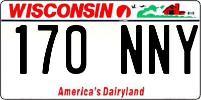 WI license plate 170NNY