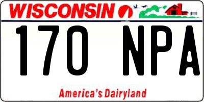 WI license plate 170NPA