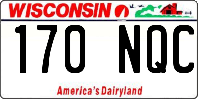 WI license plate 170NQC