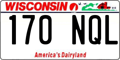 WI license plate 170NQL