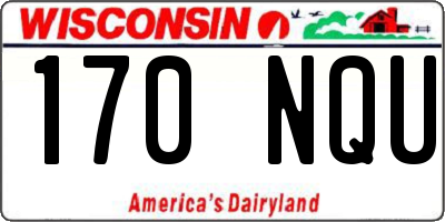 WI license plate 170NQU