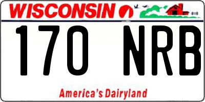 WI license plate 170NRB