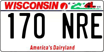 WI license plate 170NRE